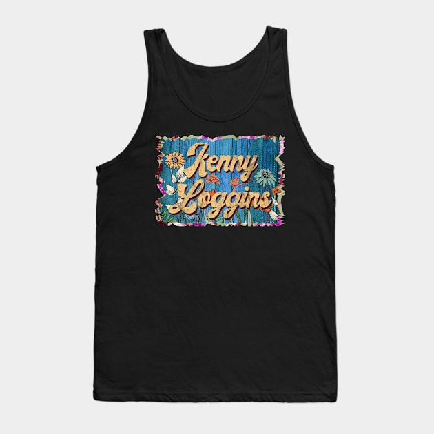 Retro Loggins Name Flowers Limited Edition Kenny Classic Styles Tank Top by Travis Figueroa